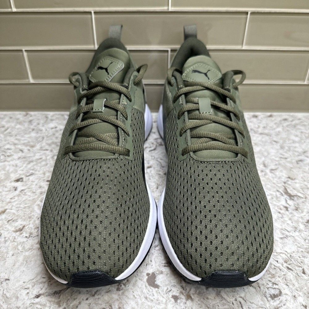 Puma Flyer Runner Green Running Shoes - Picture 5 of 9